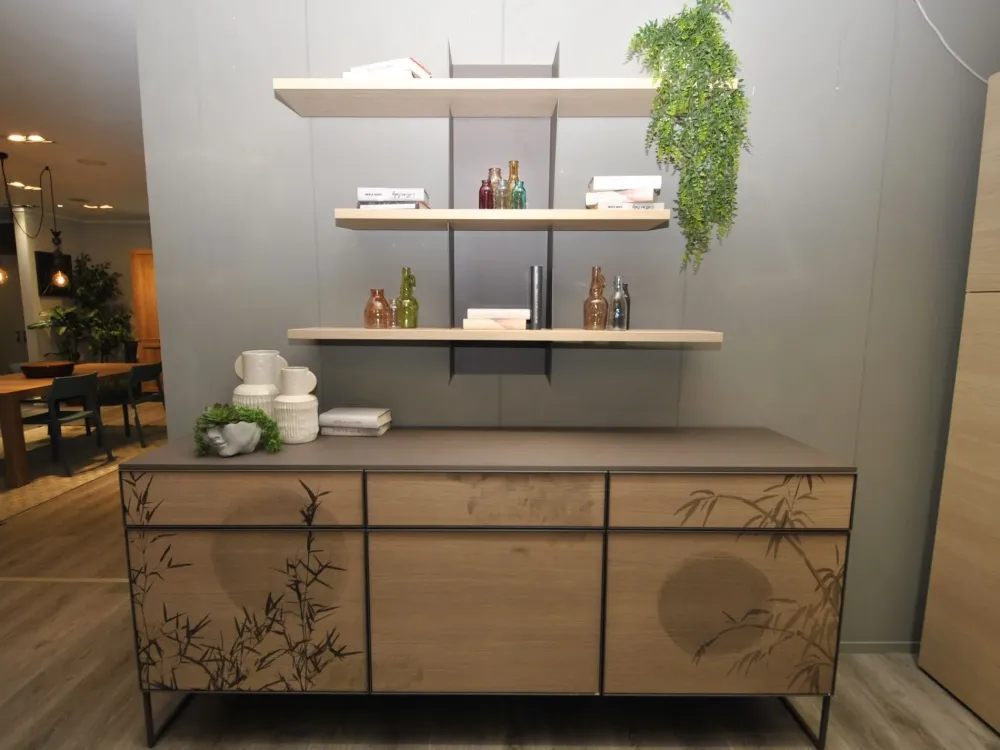 Tomasella Madia di in laminato materico Vinci a prezzo scontato- Madie