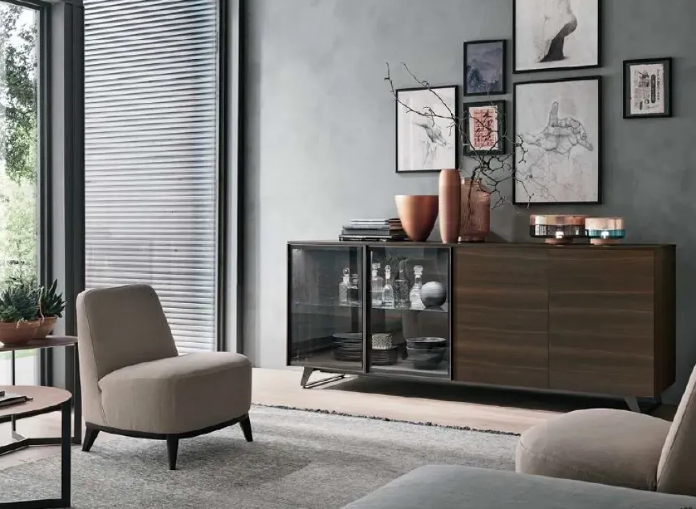 Madia di in legno Metropolis in Offerta Outlet^Tomasella Outlet