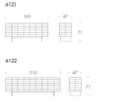 Madia di in legno Colosseo in Offerta Outlet^Tonin Casa New