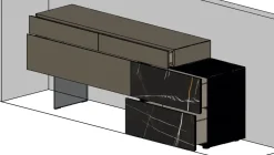 Madia 36e8 dresser 2608 di in stile design scontata -25%^Lago New