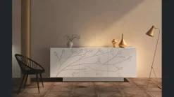 Madia Folium in stile moderno di in Offerta Outlet Madie