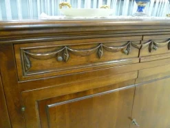 Artigianale Madia in legno stile classico Bombata- Madie