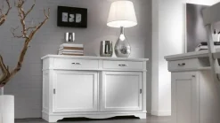 Artigianale Madia in legno stile classico Madia country con ante scorrevoli scontata del 35%- Madie