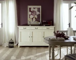 Parlani Madia in stile classico Credenza 3 ante di a prezzo Outlet- Madie