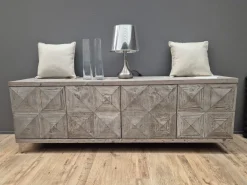 Dialma Brown Madia in stile classico Legno vecchio di in Offerta Outlet- Madie