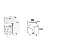 Best Madia in stile design Madia 0474 di a prezzo scontato Madie