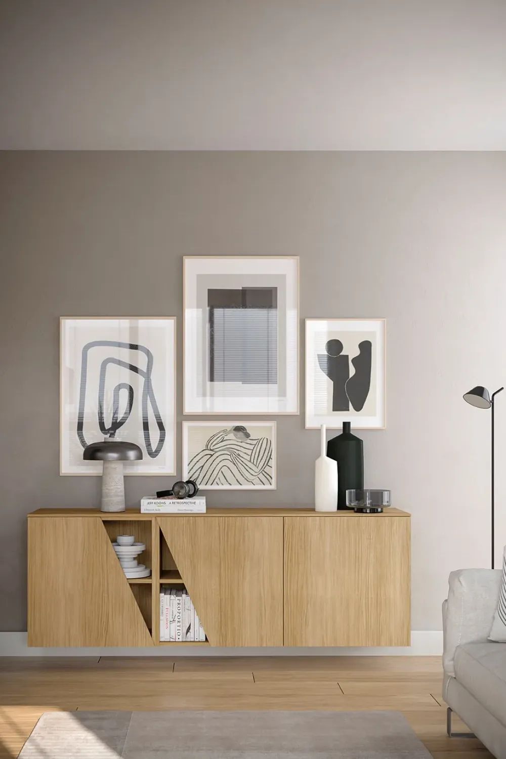 Santalucia Madia in stile moderno 304 di in Offerta Outlet- Madie