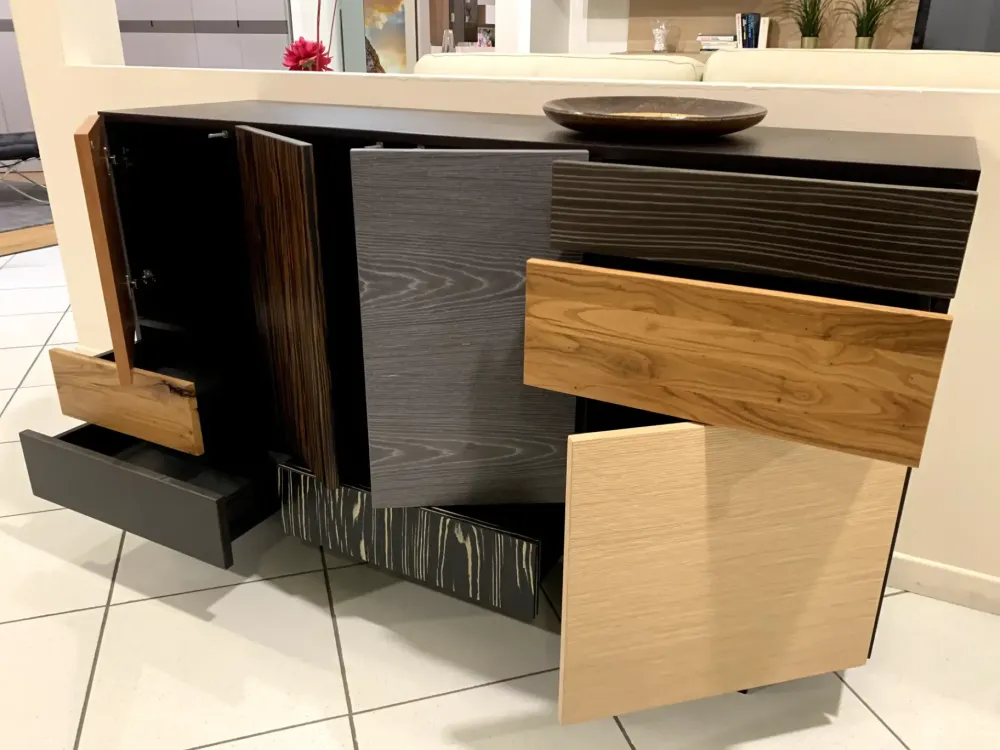 Artigianale Madia in stile moderno Arkom di a prezzo Outlet- Madie