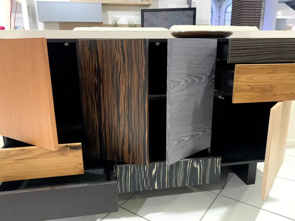 Artigianale Madia in stile moderno Arkom di a prezzo Outlet- Madie