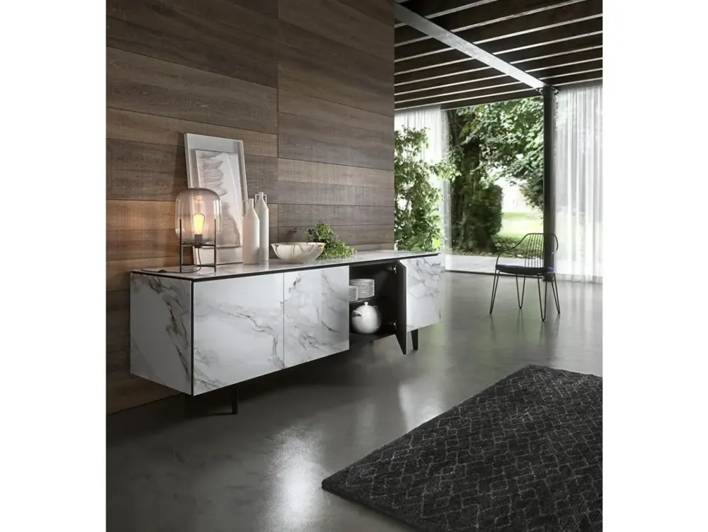 Ozzio Madia in stile moderno Armor di in Offerta Outlet- Madie