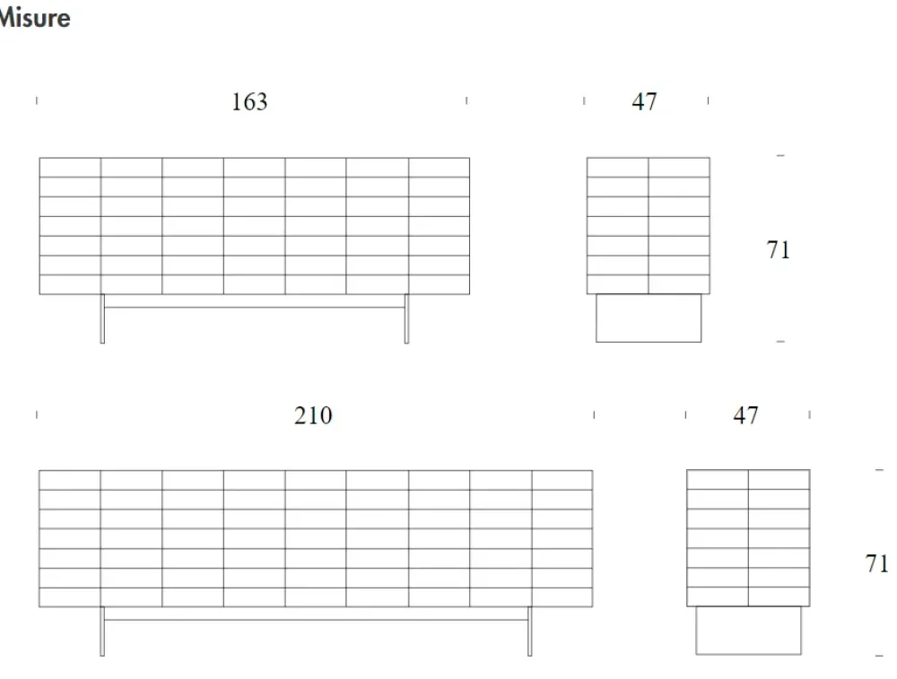 Madia in stile moderno Colosseo di a prezzo scontato Madie