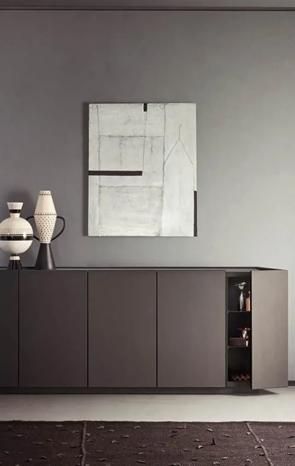 Sale Madia in stile moderno Cornice di a prezzo scontato Madie