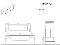Presotto Madia in stile moderno Hug di a prezzo scontato- Madie