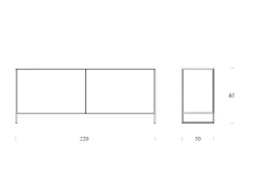 Madia in stile moderno Idra di a prezzo Outlet^Tonin Casa Clearance