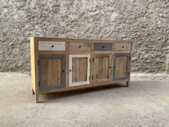 Outlet Etnico Madia in stile moderno Madia linz stile nordic 4 ante 4 cassetti   di in Offerta Outlet- Madie