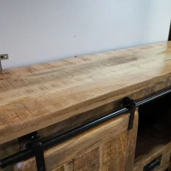 Outlet Etnico Madia in stile moderno Mobile newport 5 cassetti 2 ante scorrevoli di a prezzo scontato- Madie