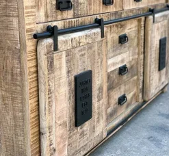 Madia Madia credenza jupiter indutrial  2 ante scorrevoli 7 cassetti di a prezzi convenienti^Outlet Etnico New