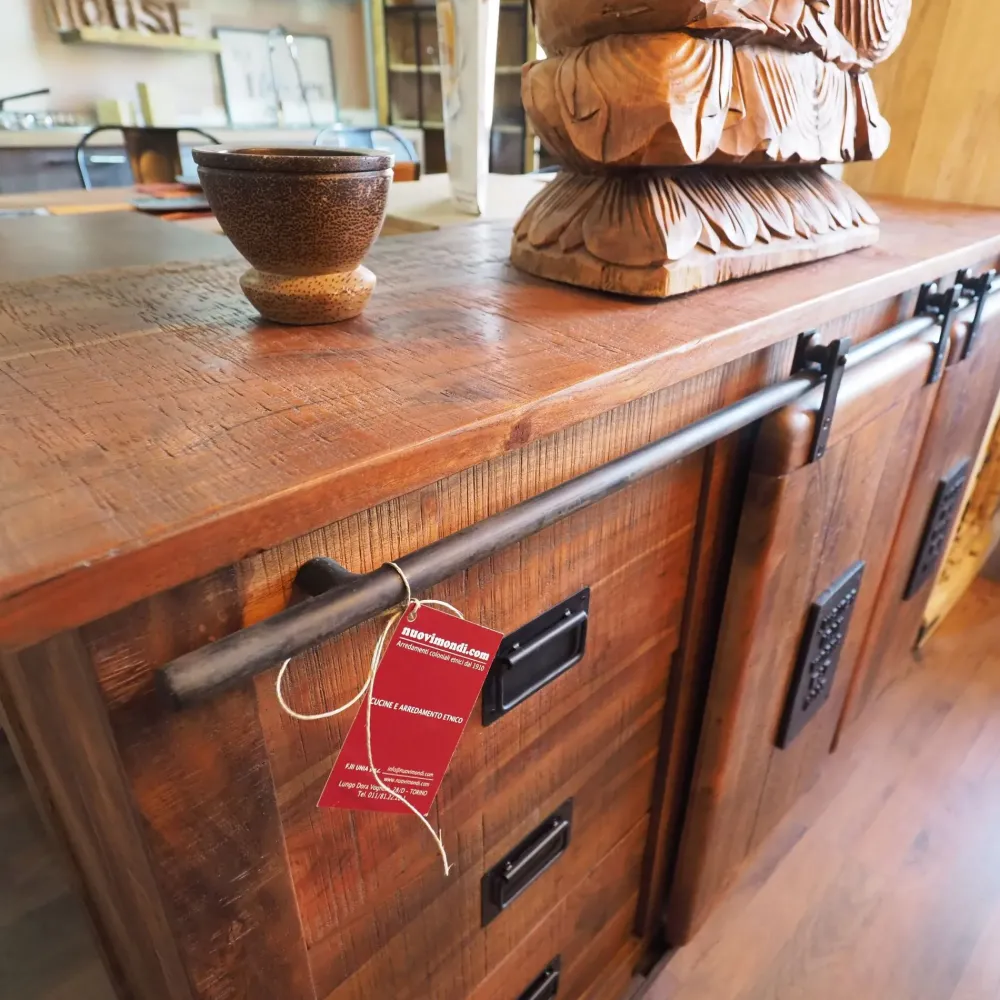 Sale Madia Madia industrial jupiter 2 ante scorrevoli e cassetti di a prezzi convenienti Madie