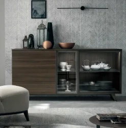 Sale Madia Metropolis in laminato materico in Offerta Outlet Madie