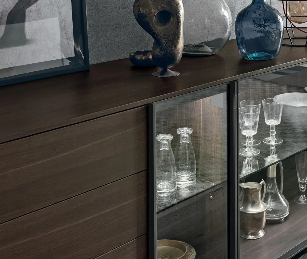 Sale Madia Metropolis in laminato materico in Offerta Outlet Madie