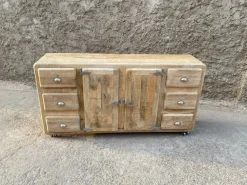 Madia Mobile  vintage vecchia ghiacciaia in legno di a prezzi convenienti^Outlet Etnico New
