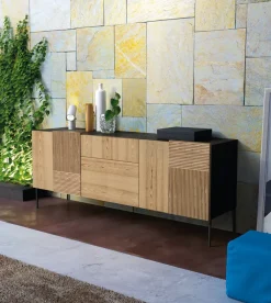 Madia modello Madia art 1446 stripes di a PREZZI OUTLET^Mobilificio Bellutti Best