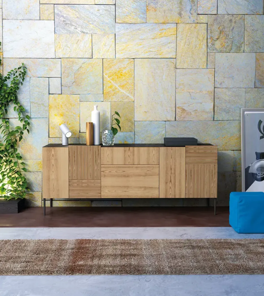 Madia modello Madia art 1446 stripes di a PREZZI OUTLET^Mobilificio Bellutti Best