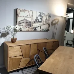 Online Madia Oak in stile design di in Offerta Outlet Madie