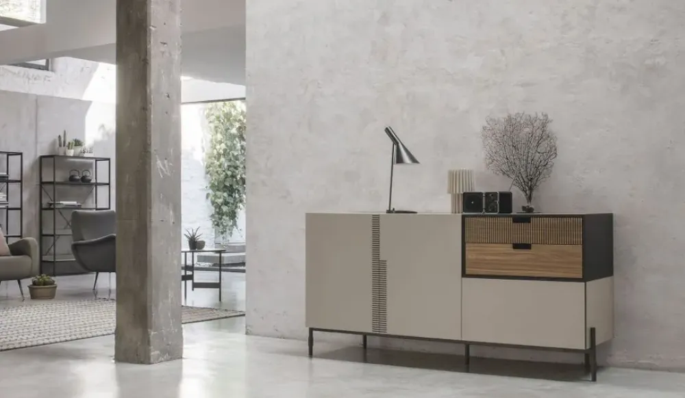 Tomasella Madia Time unit_ti 116 in stile moderno di in Offerta Outlet- Madie