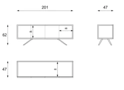 Artigianale Madia Valery di in stile design scontata- Madie