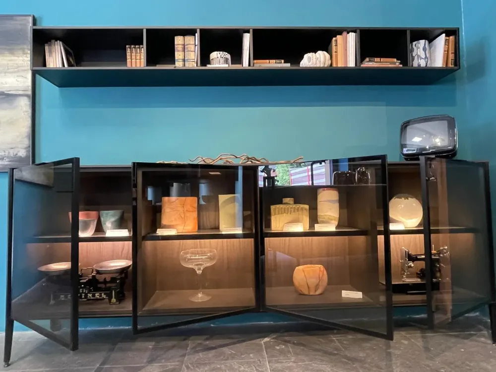 Madia Vetrina unit di in stile moderno scontata -55%^Cesar Hot