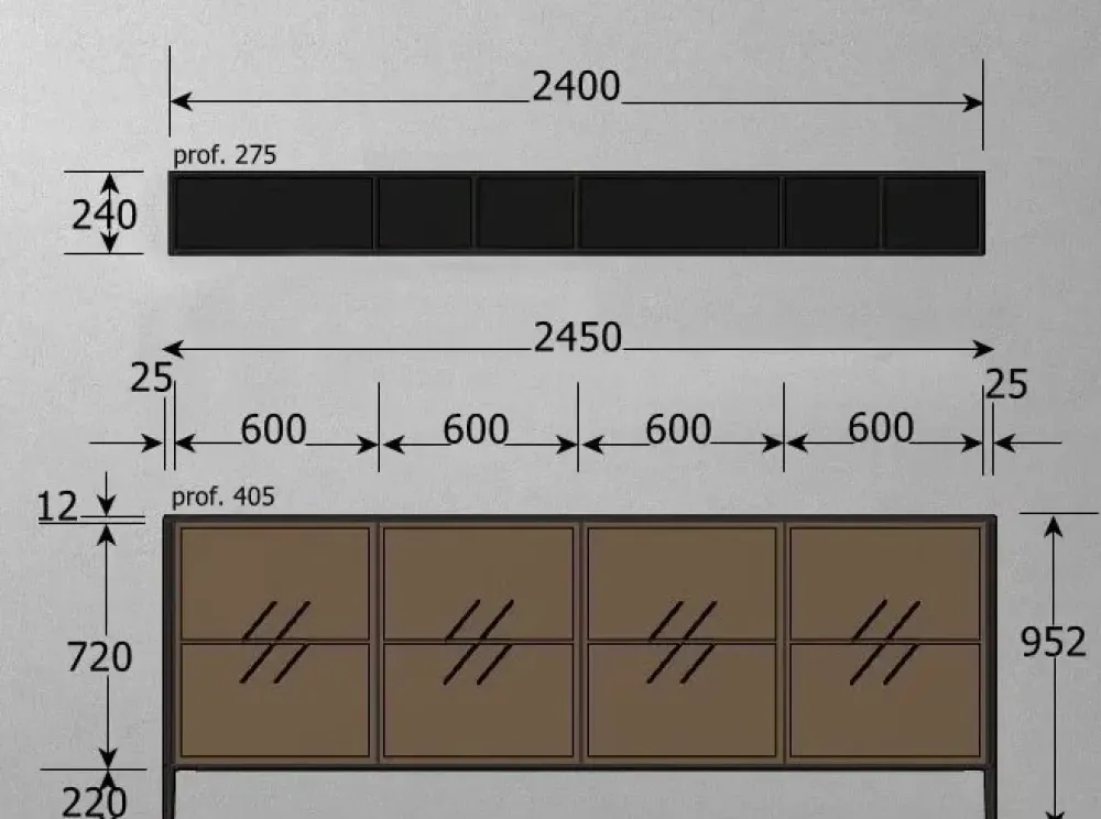 Madia Vetrina unit di in stile moderno scontata -55%^Cesar Hot