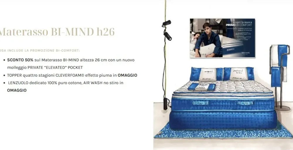 Materasso Bimind molle insacchettate a prezzo ribassato^Altrenotti