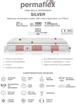 Materasso molle insacchettate   in Offerta Outlet^Permaflex Discount