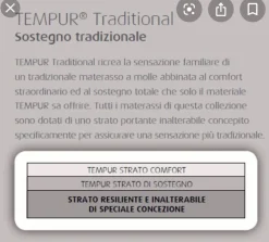 Tempur Materasso sentation traditional nuovi a prezzi mai visti  SCONTATO- Materassi