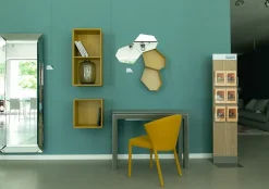 Outlet Mensola in laccato opaco Inside / moss a prezzo Outlet Mensole