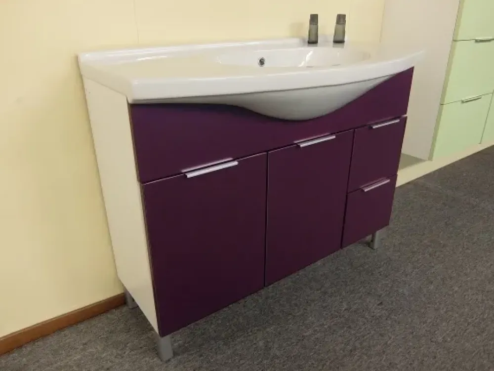 Mobile arredo bagno A terra Idrobath viola con sconto^Birex Outlet