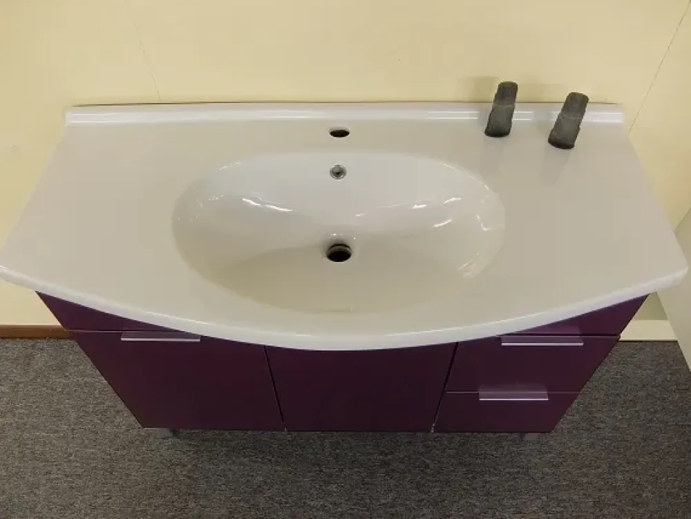 Mobile arredo bagno A terra Idrobath viola con sconto^Birex Outlet