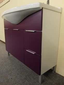 Mobile arredo bagno A terra Idrobath viola con sconto^Birex Outlet