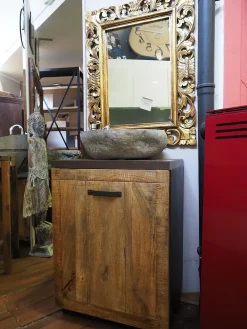 Mobile arredo bagno A terra Mobile bagno newport legno india in offerta  in svendita^Outlet Etnico New