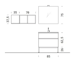 Mobile arredo bagno A terra Bgo 2020 a prezzi scontati^Compab Clearance