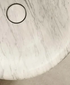 Md work Mobile arredo bagno A terra Lavabo in vero marmo carrara con sconto- Mobili Bagno A Terra