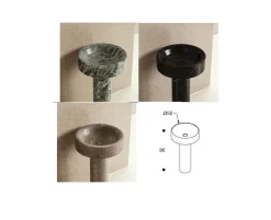 Md work Mobile arredo bagno A terra Lavabo in vero marmo carrara con sconto- Mobili Bagno A Terra