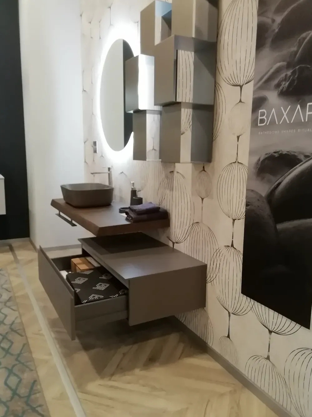 Baxar Mobile arredo bagno Sospeso Legno con sconto- Mobili Bagno Sospeso