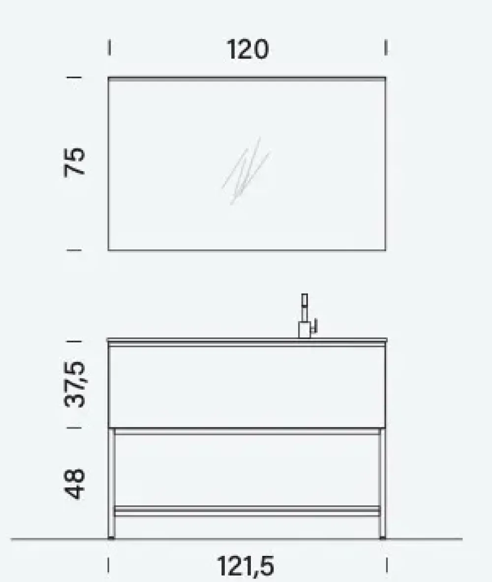 Online Mobile bagno A terra Bg028 a prezzo scontato Mobili Bagno A Terra
