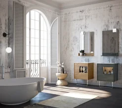 Sale Mobile bagno A terra Lume 04 a prezzo scontato Mobili Bagno A Terra