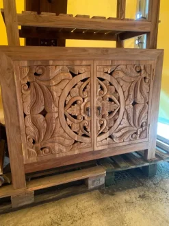 Mobile bagno A terra Mobile bagno oriente teak   scontato - 30%^Outlet Etnico Hot