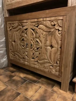 Mobile bagno A terra Mobile bagno oriente teak   scontato - 30%^Outlet Etnico Hot