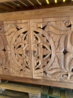 Mobile bagno A terra Mobile bagno oriente teak   scontato - 30%^Outlet Etnico Hot