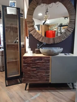 Nuovi Mondi Collection Mobile bagno A terra Mobile bagno  quercia  di rovere design   scontato - 46%- Mobili Bagno A Terra